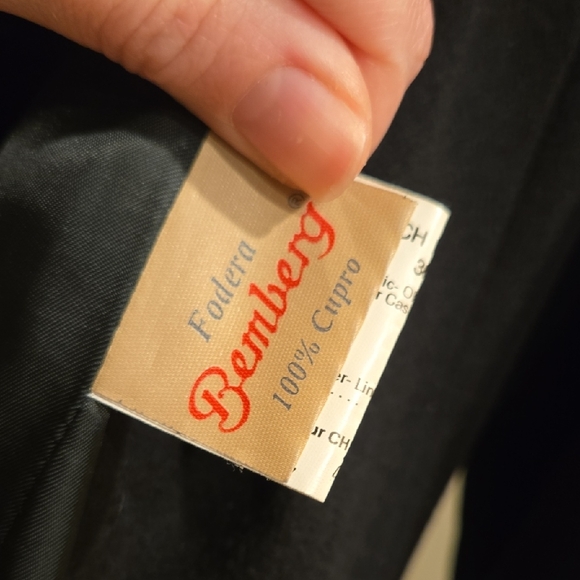 CINZIA ROCCA Icons Black Single Breasted Wrap Coat 100% Cashmere US 4 - Picture 4 of 9